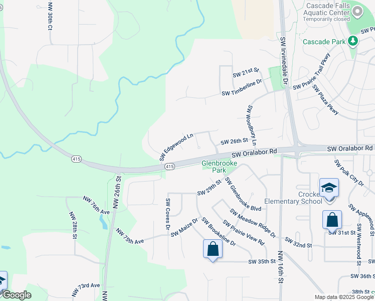 map of restaurants, bars, coffee shops, grocery stores, and more near 2509 Southwest Woodside Court in Ankeny