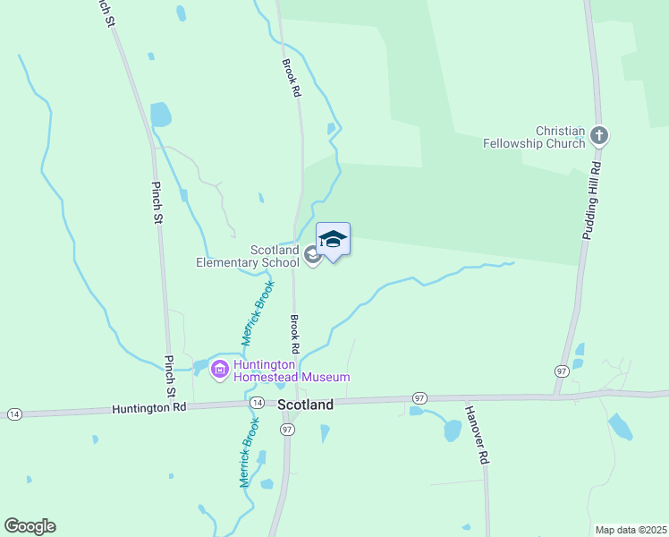 map of restaurants, bars, coffee shops, grocery stores, and more near 68 Brook Road in Scotland