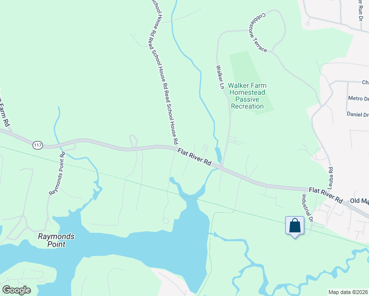 map of restaurants, bars, coffee shops, grocery stores, and more near 1715 Rhode Island 117 in Coventry