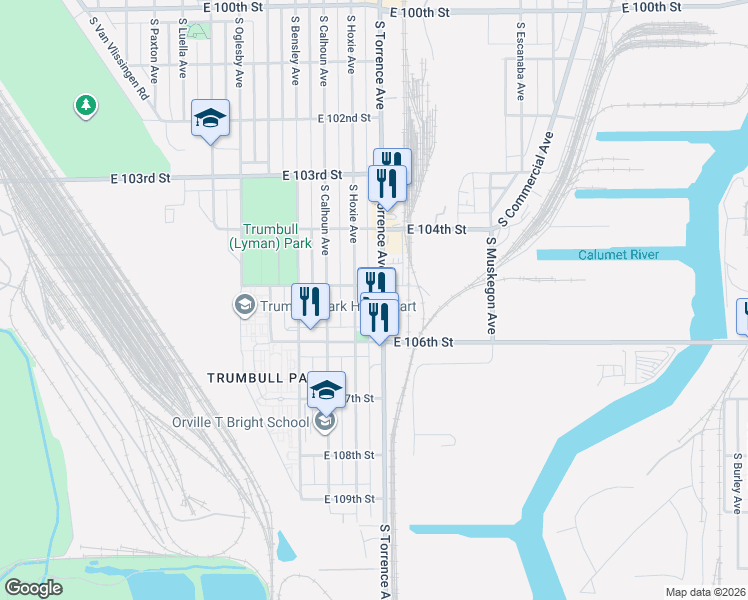 map of restaurants, bars, coffee shops, grocery stores, and more near in Chicago