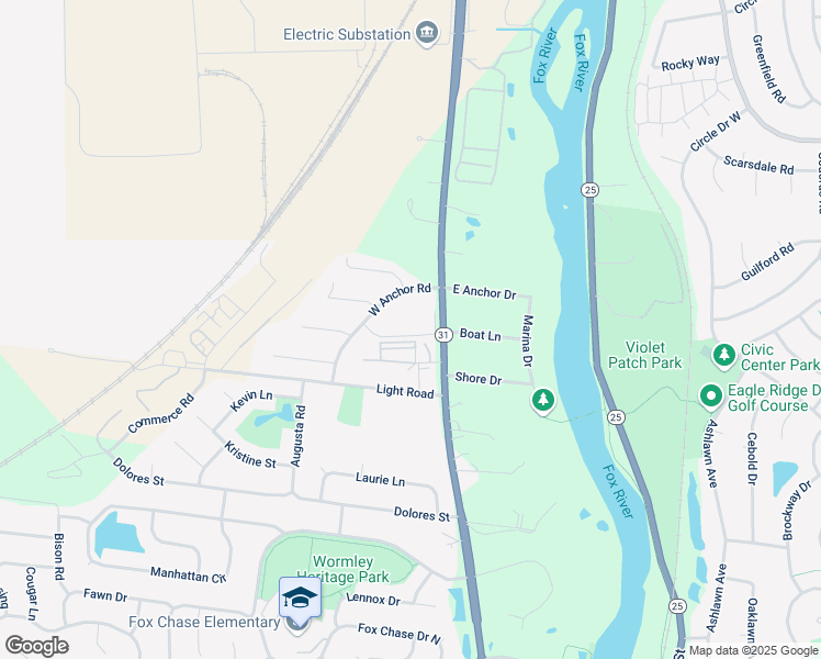 map of restaurants, bars, coffee shops, grocery stores, and more near 108 Harbor Drive in Oswego
