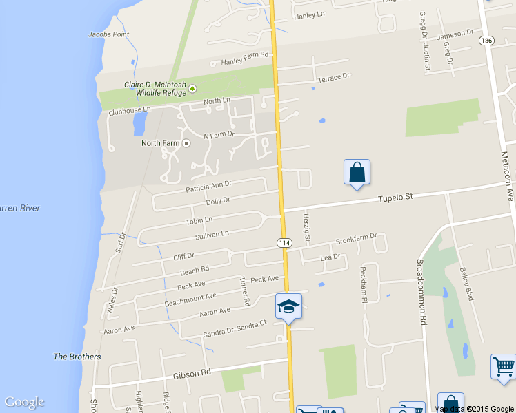 map of restaurants, bars, coffee shops, grocery stores, and more near 5 Tobin Lane in Bristol