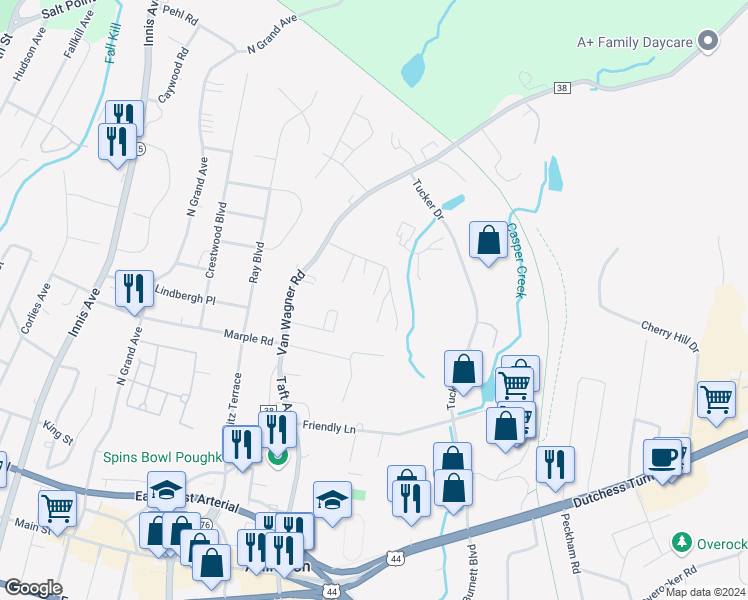 map of restaurants, bars, coffee shops, grocery stores, and more near 200 26 Cooper Road in Arlington