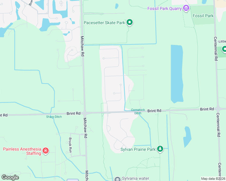 map of restaurants, bars, coffee shops, grocery stores, and more near 8920 Red Hawk Court in Sylvania