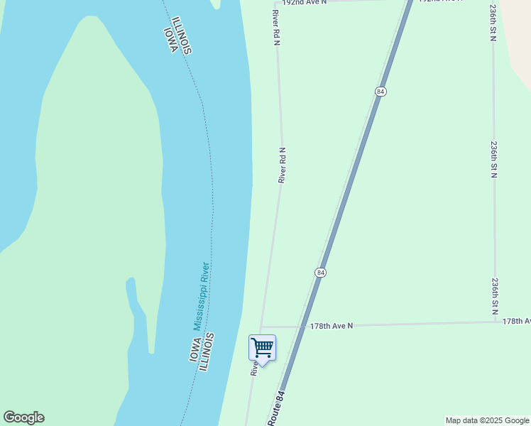 map of restaurants, bars, coffee shops, grocery stores, and more near 18218 River Road North in Cordova