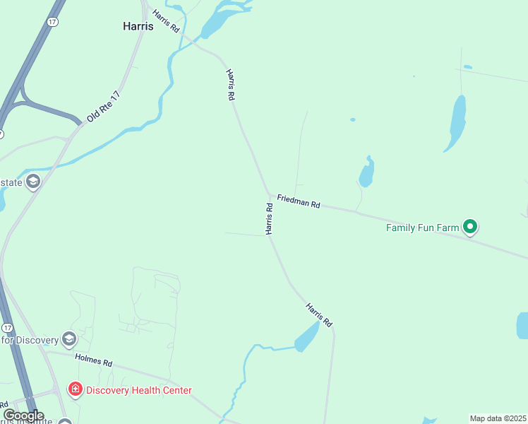 map of restaurants, bars, coffee shops, grocery stores, and more near 168 Harris Road in Harris