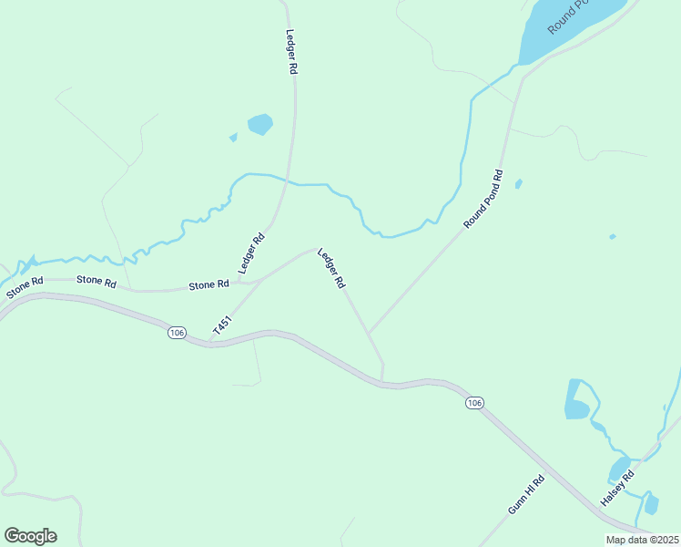 map of restaurants, bars, coffee shops, grocery stores, and more near 290 Ledger Road in Union Dale