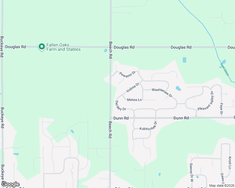 map of restaurants, bars, coffee shops, grocery stores, and more near 54301-54499 Del Rey Drive in Osceola