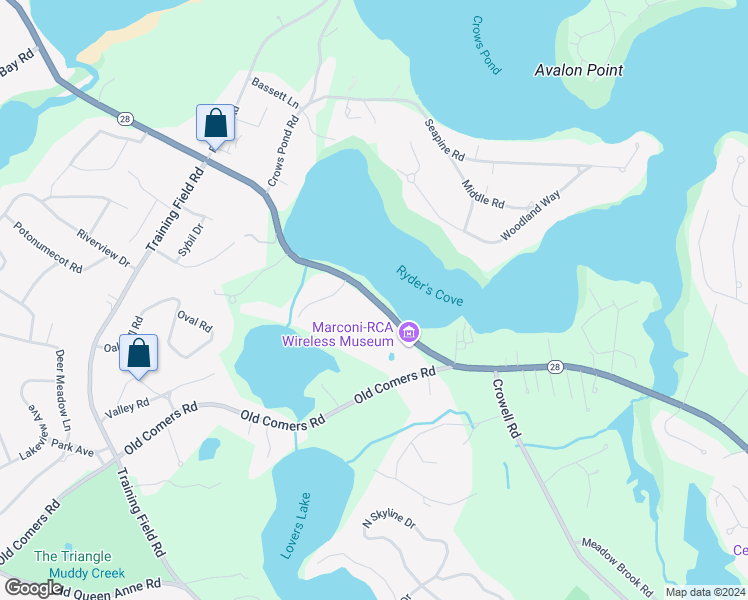 map of restaurants, bars, coffee shops, grocery stores, and more near 893 Orleans Road in Chatham