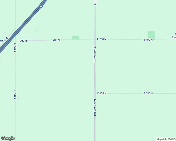 map of restaurants, bars, coffee shops, grocery stores, and more near 6666 North 500 East in Rolling Prairie