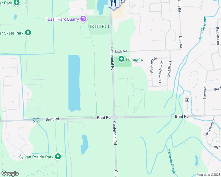 map of restaurants, bars, coffee shops, grocery stores, and more near 5135 Centennial Rd in Sylvania