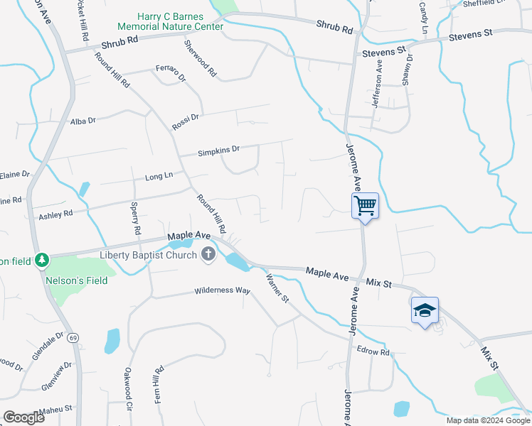 map of restaurants, bars, coffee shops, grocery stores, and more near 123 Rhoda Lane in Bristol