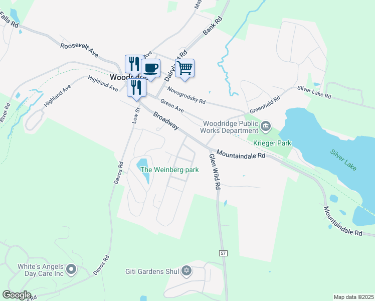 map of restaurants, bars, coffee shops, grocery stores, and more near 2 1st Street in Monticello