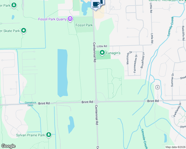 map of restaurants, bars, coffee shops, grocery stores, and more near 5149 Centennial Road in Sylvania