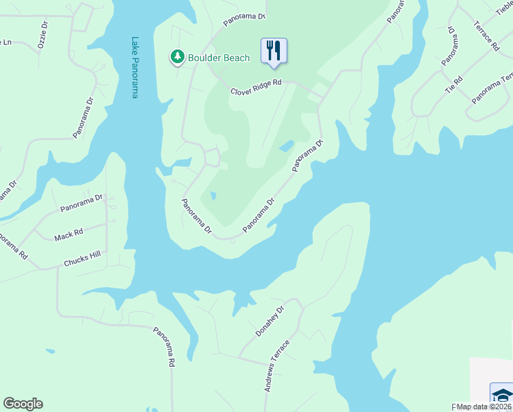 map of restaurants, bars, coffee shops, grocery stores, and more near 5118 Panorama Drive in Panora