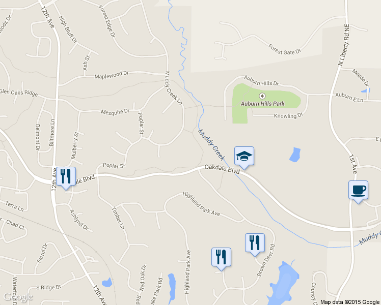 map of restaurants, bars, coffee shops, grocery stores, and more near 601 Oakdale Boulevard in Coralville