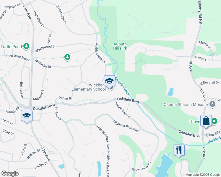 map of restaurants, bars, coffee shops, grocery stores, and more near 601 Oakdale Blvd in Coralville