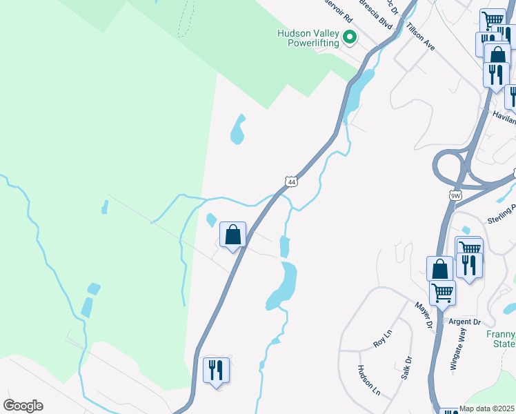 map of restaurants, bars, coffee shops, grocery stores, and more near 224-226 Vineyard Avenue in Highland