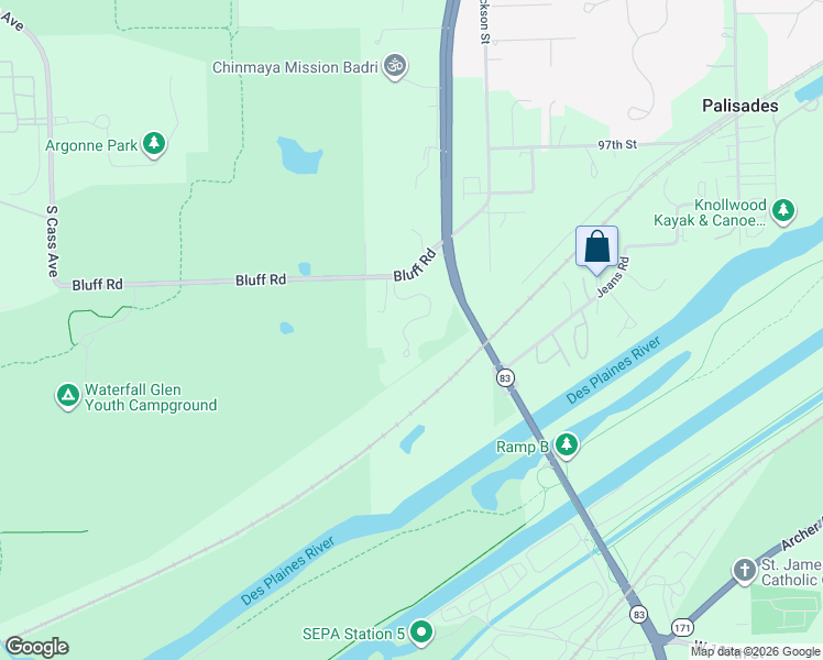 map of restaurants, bars, coffee shops, grocery stores, and more near 11S498 Rachael Court in Willowbrook