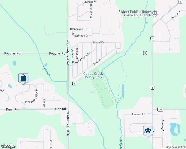 map of restaurants, bars, coffee shops, grocery stores, and more near 30680 County Road 8 in Osceola