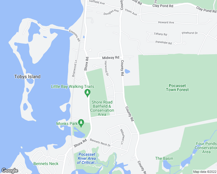 map of restaurants, bars, coffee shops, grocery stores, and more near 99 Abo Circle in Bourne