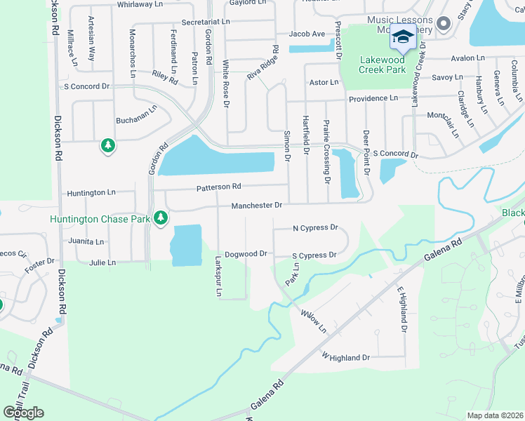 map of restaurants, bars, coffee shops, grocery stores, and more near 3033 Manchester Drive in Montgomery