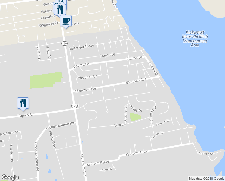 map of restaurants, bars, coffee shops, grocery stores, and more near 3 Evangeline Court in Bristol