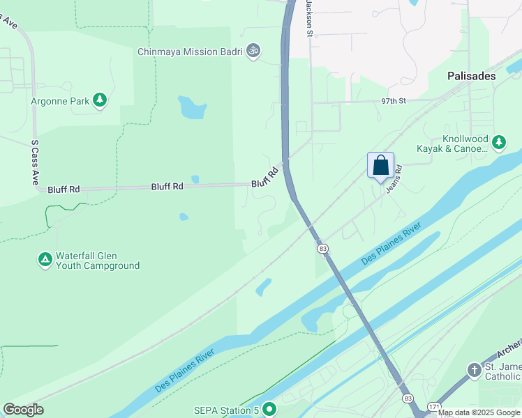 map of restaurants, bars, coffee shops, grocery stores, and more near 11S498 Rachael Court in Willowbrook