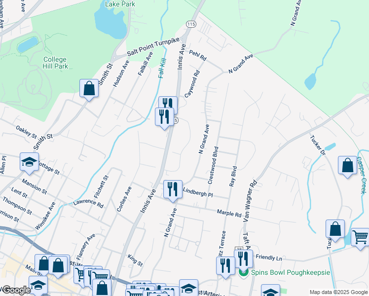 map of restaurants, bars, coffee shops, grocery stores, and more near 63 Jackman Drive in Arlington