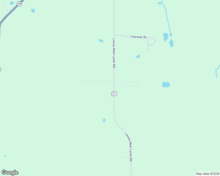 map of restaurants, bars, coffee shops, grocery stores, and more near 1601 Lenox-New Lyme Road in Jefferson