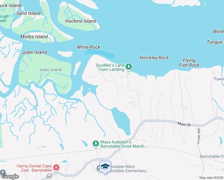map of restaurants, bars, coffee shops, grocery stores, and more near 11 Shepherds Way in Barnstable