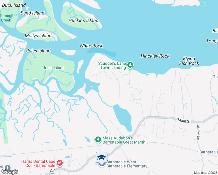 map of restaurants, bars, coffee shops, grocery stores, and more near 11 Shepherds Way in Barnstable