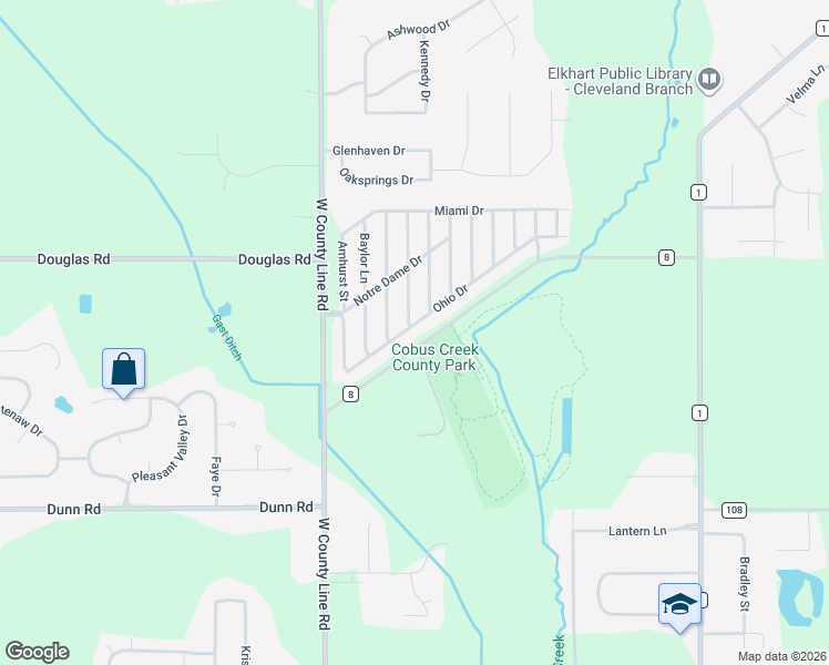 map of restaurants, bars, coffee shops, grocery stores, and more near 30680 County Road 8 in Osceola