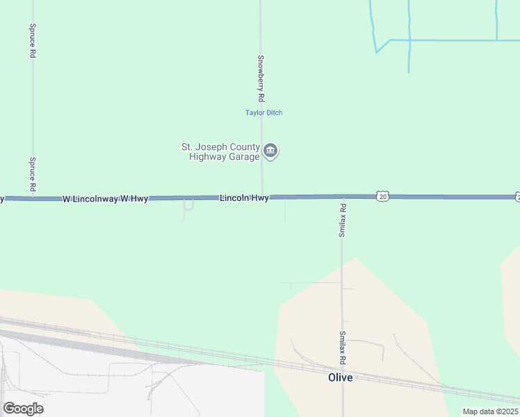 map of restaurants, bars, coffee shops, grocery stores, and more near 30250 U.S. 20 in New Carlisle