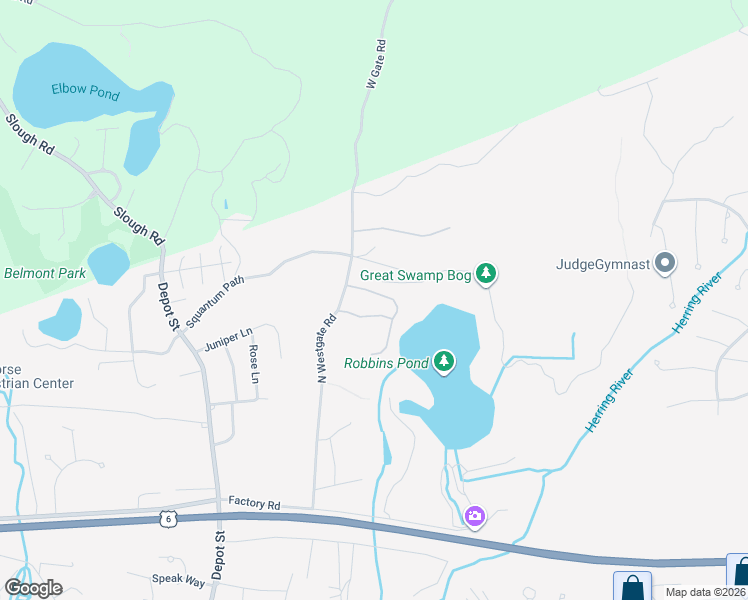 map of restaurants, bars, coffee shops, grocery stores, and more near 16 Cahoon Lane in Harwich