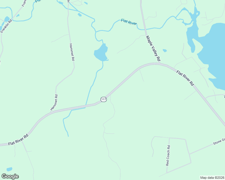 map of restaurants, bars, coffee shops, grocery stores, and more near 3550 Flat River Road in Coventry