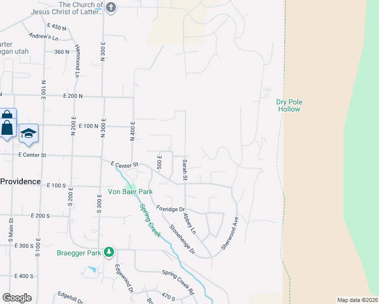 map of restaurants, bars, coffee shops, grocery stores, and more near 591 East Vons Way in Providence