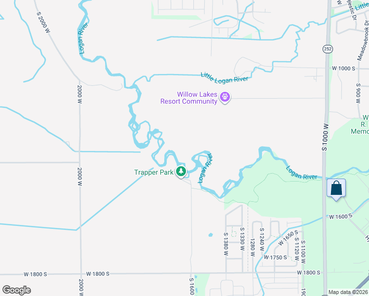 map of restaurants, bars, coffee shops, grocery stores, and more near 1400 West 1100 South in Logan