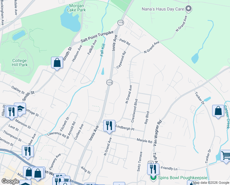 map of restaurants, bars, coffee shops, grocery stores, and more near 105 Jackman Drive in Arlington