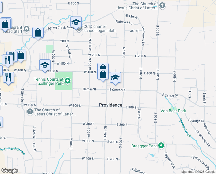 map of restaurants, bars, coffee shops, grocery stores, and more near 2 North Main Street in Providence