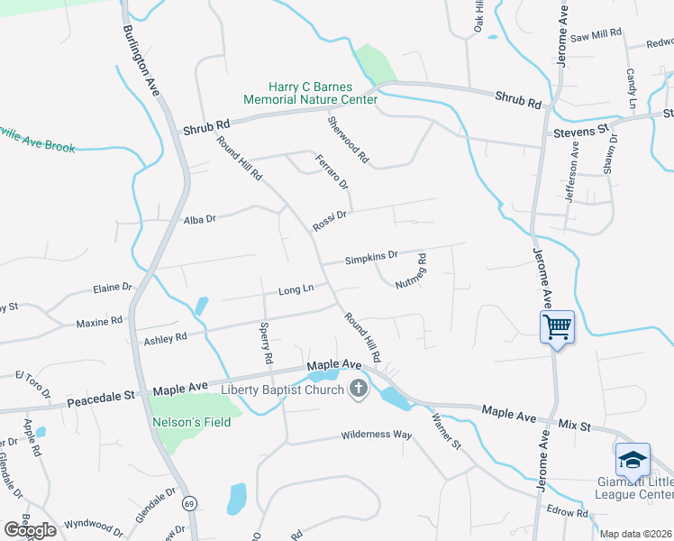 map of restaurants, bars, coffee shops, grocery stores, and more near 35 Simpkins Drive in Bristol
