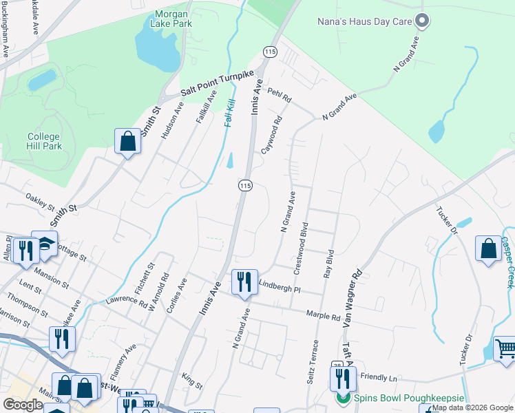 map of restaurants, bars, coffee shops, grocery stores, and more near 105 Jackman Drive in Arlington