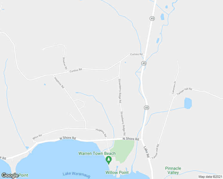 map of restaurants, bars, coffee shops, grocery stores, and more near 38 Strawberry Ridge Road in Warren
