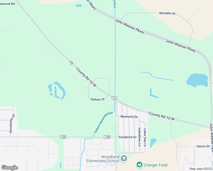 map of restaurants, bars, coffee shops, grocery stores, and more near 54001-54083 Kehres Street in Elkhart