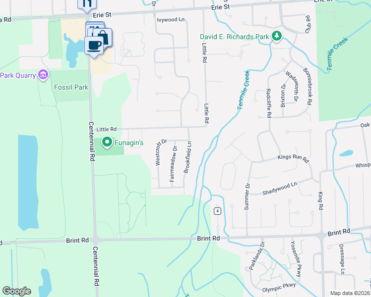 map of restaurants, bars, coffee shops, grocery stores, and more near 7767 Westcroft Drive in Sylvania