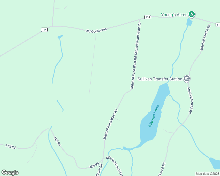 map of restaurants, bars, coffee shops, grocery stores, and more near 106 Mitchell Pond East Road in Cochecton