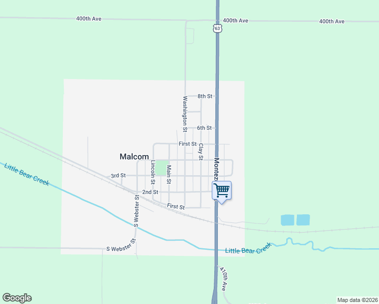 map of restaurants, bars, coffee shops, grocery stores, and more near 500-548 5th Street in Malcom