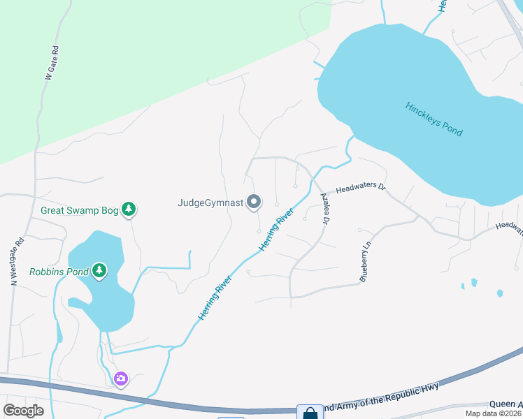 map of restaurants, bars, coffee shops, grocery stores, and more near 72 West Tupelo Drive in Harwich