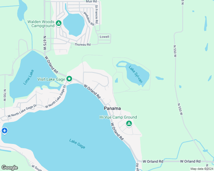 map of restaurants, bars, coffee shops, grocery stores, and more near 278 Ln 220 Lake Gage in Steuben