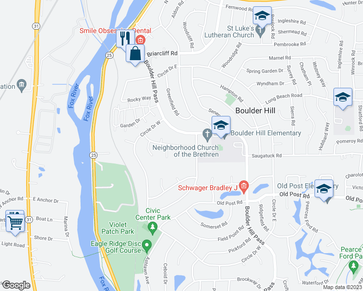 map of restaurants, bars, coffee shops, grocery stores, and more near 27 Scarsdale Road in Montgomery
